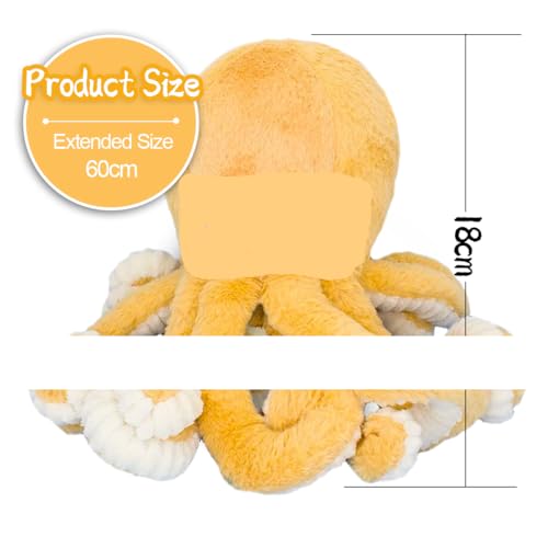 Zaloife Kuscheltier Octopus, Krake Plüschtier Plush, Stofftier Plüsch Spielzeug Puppe Geburtstage Party Festival Geschenk für Mädchen Jungen Kinder Fans