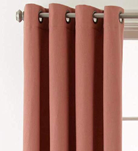 JCPenney Home Pembroke Grommet-Top Curtain Panel 50" W x 84" L Cedarwood Red