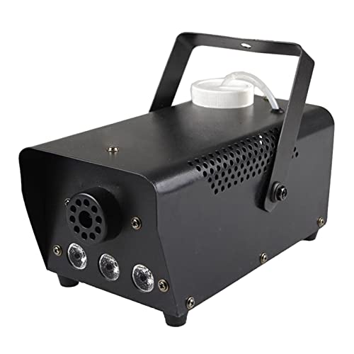 Máquina de humo de 500 W con luces LED RGB y control inalámbrico, ideal para bodas, Halloween, fiestas y efectos en escenario miniatura 1