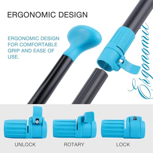 Image of niphean 4-Piece Kayak Paddle, Adjustable Paddle Board Paddles, Lightweight SUP Paddle, Detachable Stand Up Paddle Board Accessories Oars with Aluminum Alloy Shaft and Fiberglass Blade