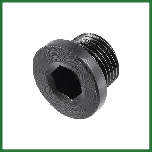 Tornillo de drenaje de aceite de motor M18x1.5 negro con junta 6