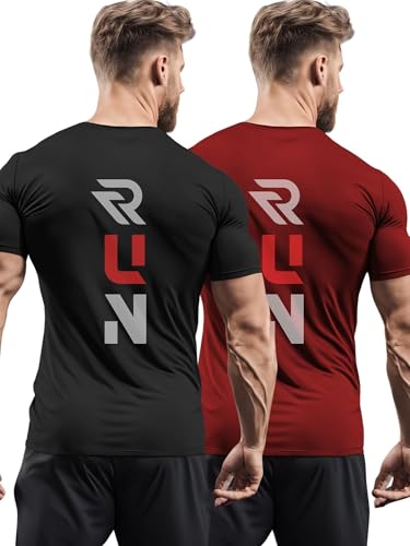 Image of 3Colours RGB Polyester T-Shirt - High-Performance, Quick-Dry Sportswear-Run