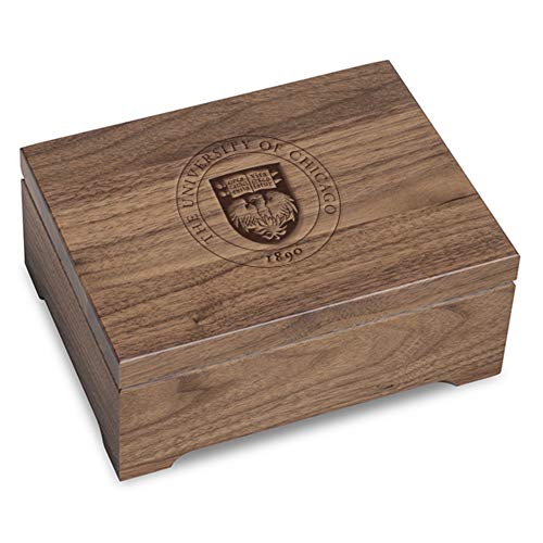 M. LA HART University of Chicago Solid Walnut Desk Box
