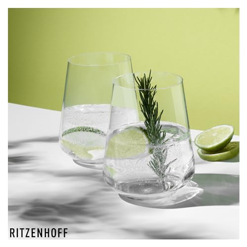 Miniatura 4 de Ritzenhoff 6301003 Vaso De Agua 500 Ml - Serie Lichtweiss - 6 Vasos En Un Set De Regalo, Con Estilo - Made In Germany