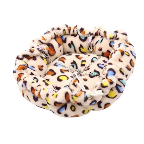 FUZYXIH Platzsparendes hängendes Hängemattenbett für kleine Haustierfrettchen und Hamster, Nestbett mit Kordelzug, Kleintierkäfigzubehör, Tierhängematte-6