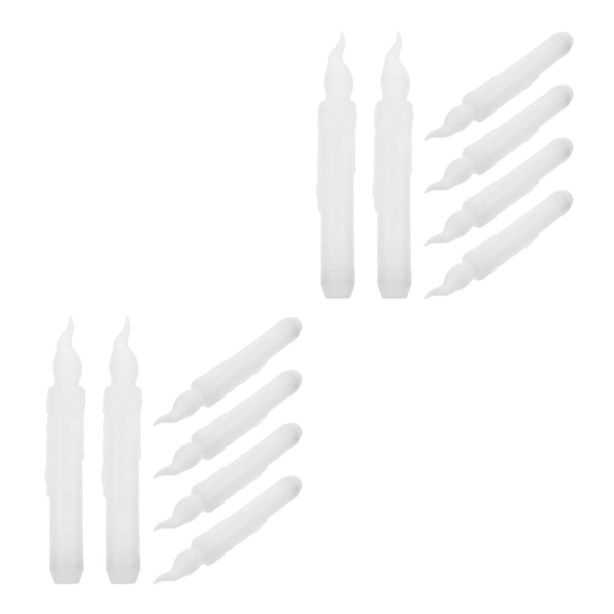 Bougies LED longues UKCOCO lot de 12 chandelles sans flamme pour decoration de table