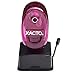 X-Acto 2012687-PNK Bulldog Vacuum Wall Mount Manual Pencil Sharpener, Pink, See-through Receptacle, Affix to Any Nonporous Surface, X-ACTO Hardened Helical Cutter