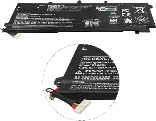 Image of Wefly BL06XL Laptop Battery Compatible for HP EliteBook 1040 G1 1040 G2 1040 G1 1040 G2 Laptop Battery