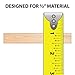 Outwater Plastics Beige 1/2'' Styrene Plastic U-Channel/C-Channel 36 Inch Lengths (Pack of 4)