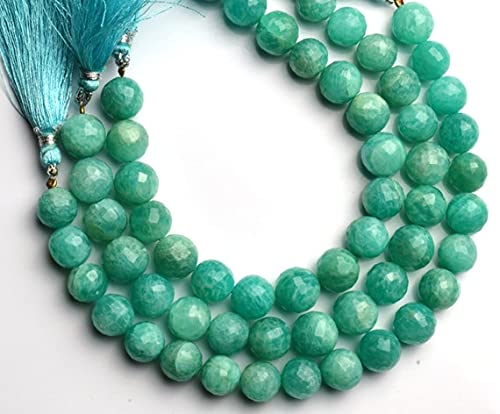 Perles amazonite naturelle 10mm bijoux DIY rang pierres facettées LKBEADS