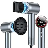 Föhn,160.000 U/min Hochgeschwindigkeits Haartrockner, 200 ionen Haartrockner verwendet für schnelles Trocknen, geräuscharme Thermocontrol Föhn mit Diffusorr & zubehör