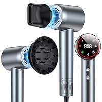 Föhn,160.000 U/min Hochgeschwindigkeits Haartrockner, 200 ionen Haartrockner verwendet für schnelles Trocknen, geräuscharme Thermocontrol Föhn mit Diffusorr & zubehör
