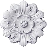 Ekena Millwork CM07EM 7 5/8-Inch OD x 1-Inch Emery Leaf Ceiling Medallion