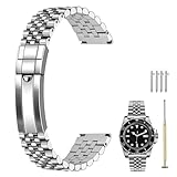 Design a vite: la vera unicità di questo cinturino in acciaio inox argento-oro da 20 mm/22 mm risiede nel suo sistema di regolazione a vite. Ciò rende la regolazione delle dimensioni del cinturino da 20 mm e 22 mm più facile e affidabile rispetto ai tradizionali sistemi a perno di attrito, poiché le viti sono meno soggette a piegature o spogliature. Le regolazioni possono essere effettuate utilizzando un piccolo cacciavite (incluso) e rispetto a molte cinghie che utilizzano perni di attrito per la regolazione, questa cinghia a vite è chiaramente un aggiornamento.