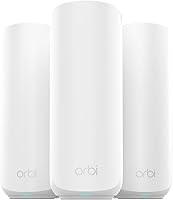 NETGEAR Orbi 370 WiFi 7 Mesh System (RBE373 3-Pack): 5Gbps Speeds, 6,000 sq ft Coverage, 70 Devices, 2.5G Ports