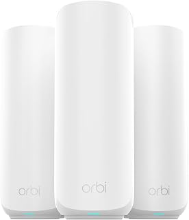 NETGEAR Orbi 370 WiFi 7 Mesh System RBE373 - 5Gbps Dual-Band, 6000 Sq Ft Coverage, 70 Devices, 2.5G Ports