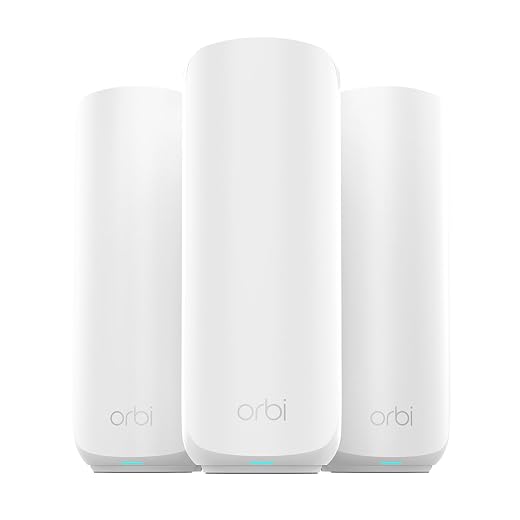 NETGEAR Orbi 360 Series WiFi 7 Mesh System, Up to 6,000 sq ft., 3 Pack