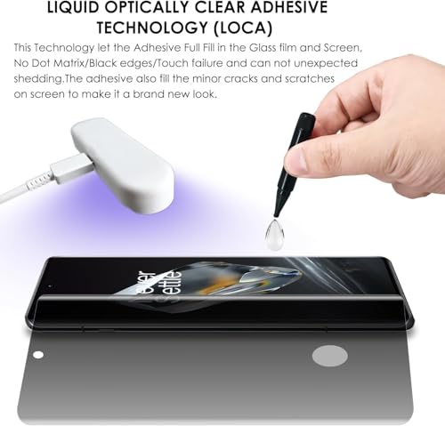 Image of EZ-GLAZ Privacy Tempered Glass for OnePlus 11R (Pack of 1) | Curved UV Privacy Glass | 9H Hardness | Anti-Spy Screen Protector | Fingerprint Unlock Support | HD Clarity | Case Friendly