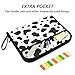 ALAZA Cow Print White Expandable Filing Folder Storage Organiser Box Files, 13 Pockets Zip Filing Folders for Home or Office Documents