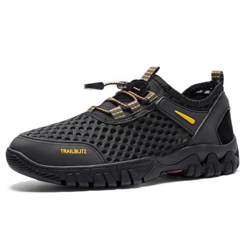 Image of Water Shoes Men Quick Drying Outdoor Hiking Barefoot Boat Footwear Aqua Shoes for Water Sport Waders Diving Hiking Sailing Travel Beach Wading Swimming Fishing Kayaking