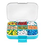 Résistant à l'humidité : repoussez l'humidité et gardez vos pilules au sec pour un stockage à long terme avec notre grand pilulier de voyage. Sa performance hermétique empêche l'humidité de pénétrer, vous donnant la tranquillité d'esprit et une protection idéale.