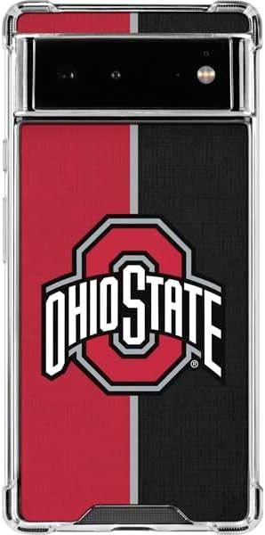 Skinit Clear Phone Case Compatible with Google Pixel 6 - Officially Licensed Ohio State University Pattern Design