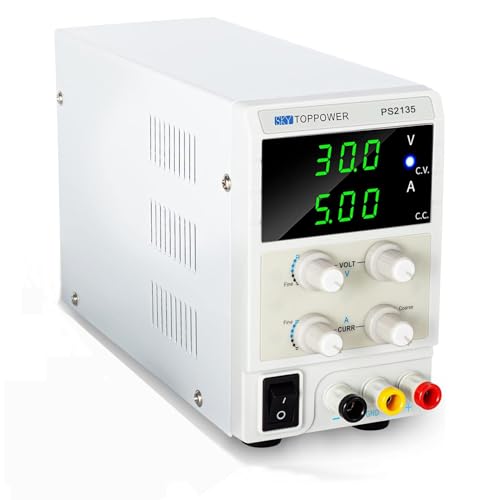 DC Power Supply 30V 5A Bench Power Supply Switching Lab Power Supply with CC, CV Mode for DIY, Lab, Electronic Testing, Repairing, Workshop, Hobby, Amateur Radio Use.