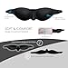 Acopelo Silicone Sleep Goggles, Moisture Chamber Glasses for Dry Eyes, Reusable Dry Eye Sleep Mask Elastic and Stretchable Strap, Hydrating Sleep Mask with Goggles case
