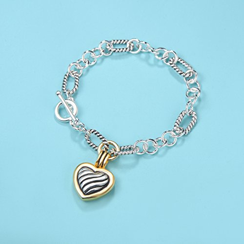 Uny Antique Cable Heart Women Jewelry Christmas Vintage Fashion Trendy Cable Wire Link Bracelet #TOP1