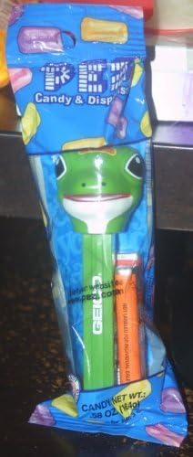 GEICO GECKO PEZ DISPENSER & CANDY by PEZ Candy
