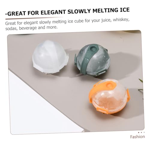 Molde de 12 pelotas de hielo de plástico verde miniatura 3
