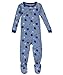 Carter's Little Boys "Baseball" 1-Piece Snug Fit Cotton PJs (Blue, 4 Toddler)