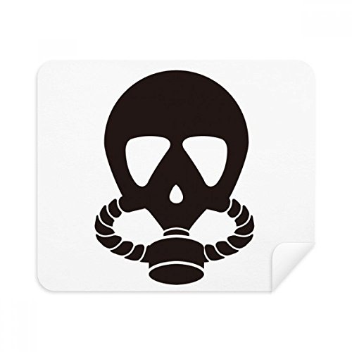 Human Skeleton Gas Head Cleaning Cloth Screen Cleaner 2pcs Suede Fabric