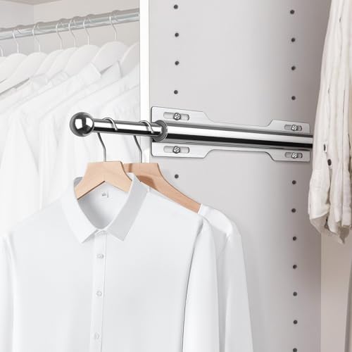 FIRJOY 12" Valet Rod for Closet Pull Out (1 Pack, Chrome) by FIRJOY - Used condition - US$16.83