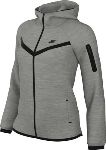 Nike Sportwear Tech Fleece Windrunner Full Zip Hdy 2 Veste polaire pour femme Dk Grey Heather/Black M