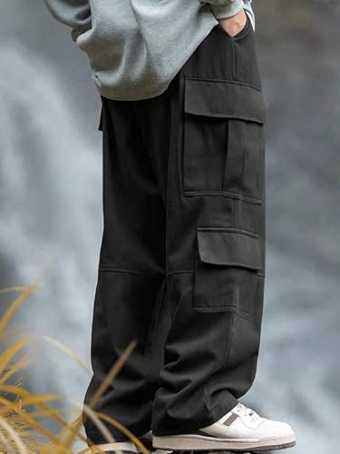 Image of Lymio Cargo for Men || Cotton Cargo Pant || Drawstring Waist Pant (Also Available in Plus Sizes) (137-140)