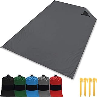 gipfelsport Koc piknikowy XL Outdoor koc piknikowy I 200 x 140 cm, wodoszczelny, nadaje się do prania, nie pozostawia piasku, lekki, kompaktowy I mini Pocket Blanket, akcesoria do wędrówek, prezent
