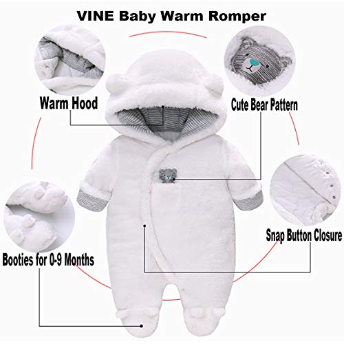 Combinaison-de-Neige-dhiver-pour-Bebe-Rompers-Garcon-et-Fille-Combinaison-Une-Piece-avec-Capuche-Ensemble-de-Vetements-dExterieur-pour-Les-Tout-Petits-Combinaison-de-Neige-Blanc-0-3-Mois