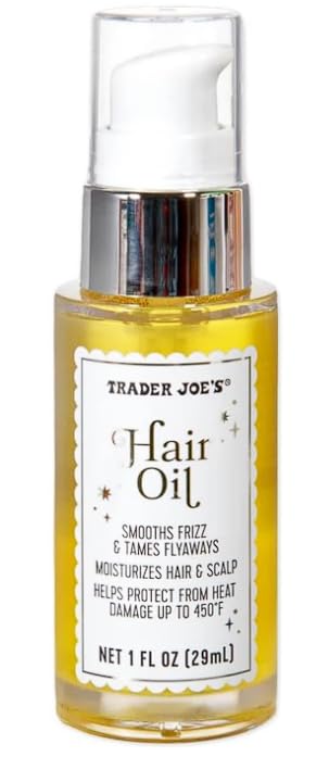 Trader Joes Hair Oil | Salon-Quality Hair Oil | Ingredients, Including: Argan Oil, Moringa Seed Oil, Chia Seed Oil, and Vitamin E | 1 fl oz/29 ml