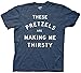 Ripple Junction Seinfeld These Pretzels Are Making Me Thirsty Adult T-Shirt XL Heather Navy
