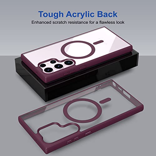 Image of Zapcase Back Case Cover for Samsung Galaxy S26 Ultra 5G | Compatible for Samsung Galaxy S26 Ultra 5G Back Cover | Scratch-Resistant Back Cover | Wine Red