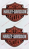 Adesivi Compulsivi - Adhesivos resinados con el emblema/logotipo de Harley Davidson con efecto 3DPara depósito o casco.