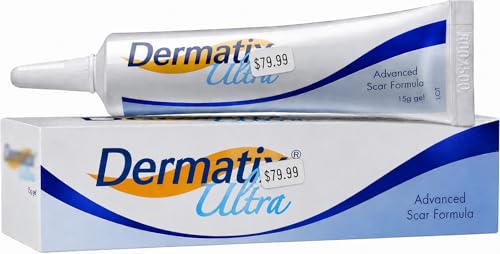 1 Tube (15 Grams) of Dr-mti Ultra Advanced Scar Formula Advanced Silicone Gel for Cosmetic Improvement of Keloids Surgical Burn & Hypertrophic Scars.