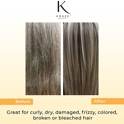 Kraze Beauty The One Leave In Conditioner - 12 In 1 Leave In Conditioner Spray - Keratin Repair Treatment, Anti-Frizz Detangler Spray, Adds Moisture & Shine To Dry, Damaged Hair - Great For Colored, Curly, Frizzy, Broken & Bleached Hair (8 Oz.) #TOP2