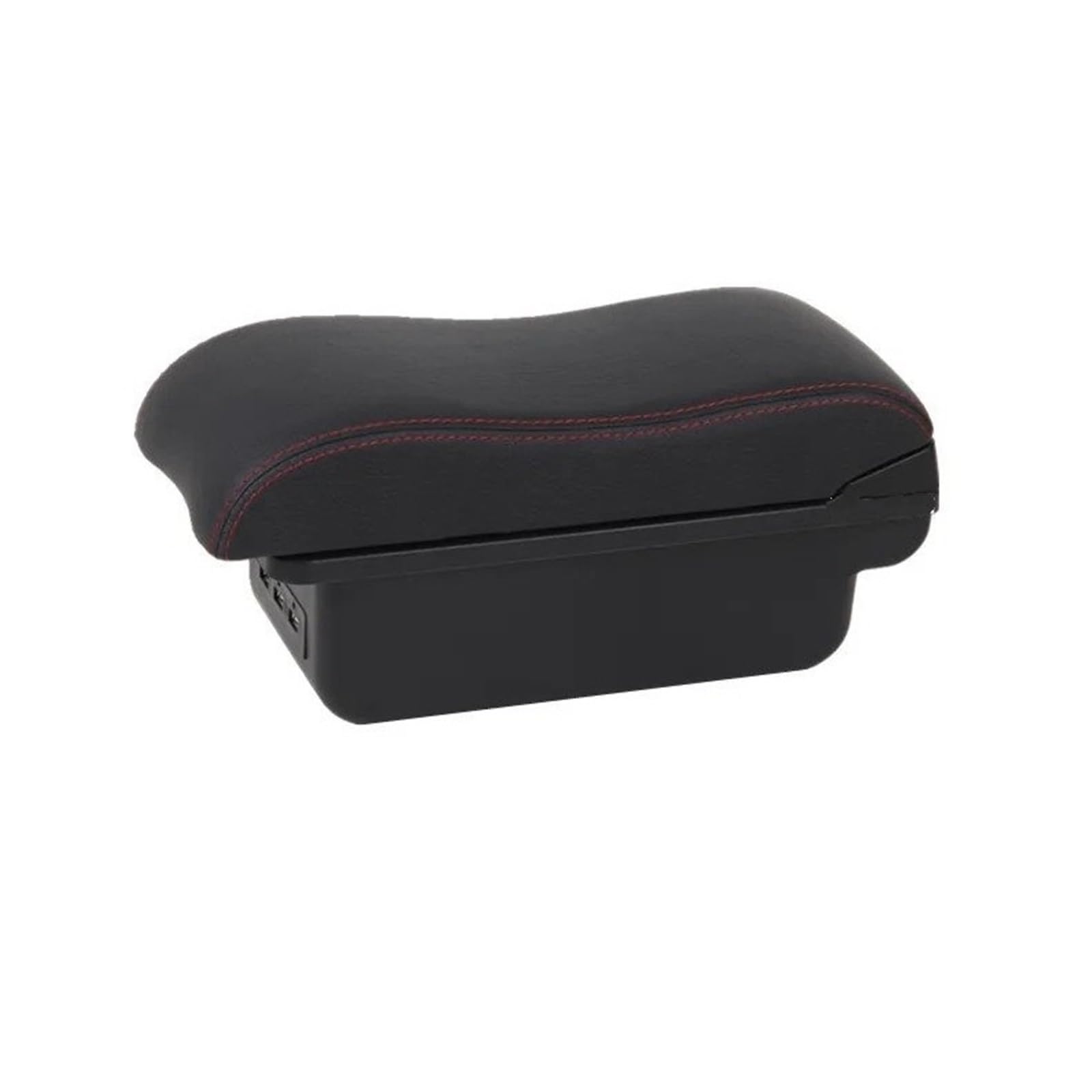 UMDJJU For Peugeot 207 Car Armrest Box Central Storage Interior Dedicated Retrofit Accessories Car Centre Console Armrest Box(B2 red line 3USB)