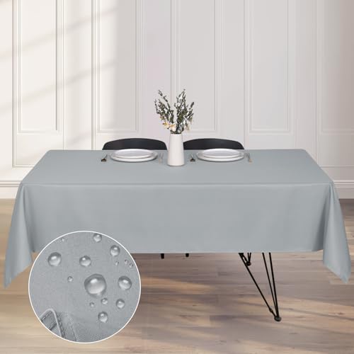 Kapwall Wipe Clean Tablecloth, 54X62Inch (137X160cm) Waterproof Rectangle tablecloth