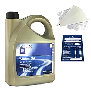 Originele GM Dexos 2 motorolie SETl 5w30 trechteraanhanger 5L