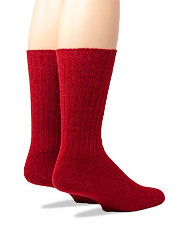 Image of WARRIOR ALPACA SOCKS - Ribbed Casual Everyday Alpaca Wool Crew Socks For Men And Women