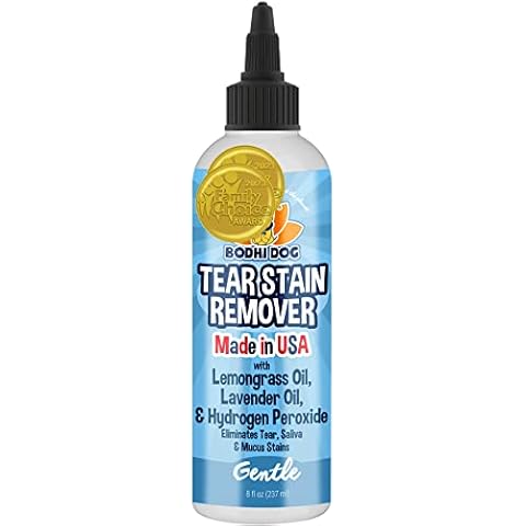 Bodhi Dog Tear Stain Remover | Removes Dog & Cats Tears, Saliva & Mucus Stains | Safe Gentle Solution for Fur and Delicate Coats | Made in USA, 8oz Cover