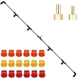 6 Nozzles Sprayer Boom Wand with 3 Flow Rate Nozzle Tips-Wide-Coverage Agricultural & Lawn Spray Attachment for...